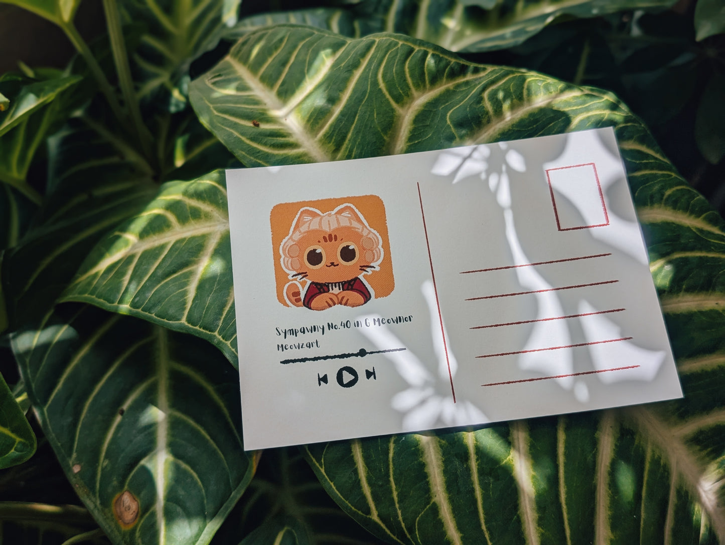 Meowzart Postcard