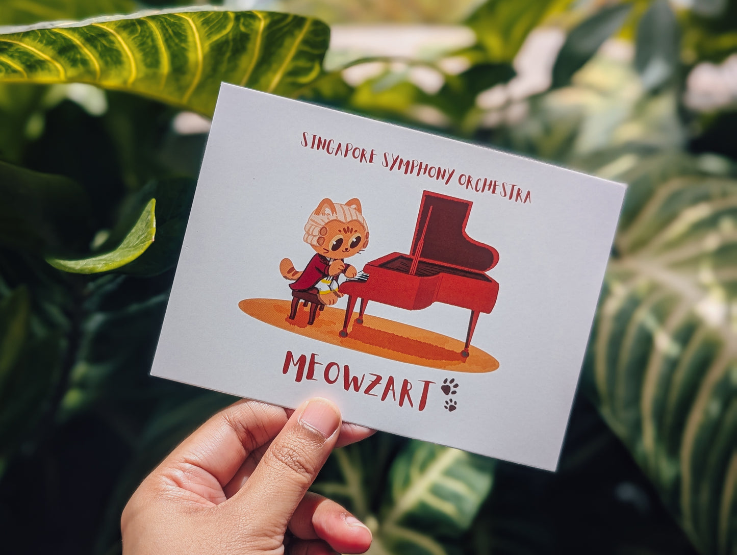 Meowzart Postcard